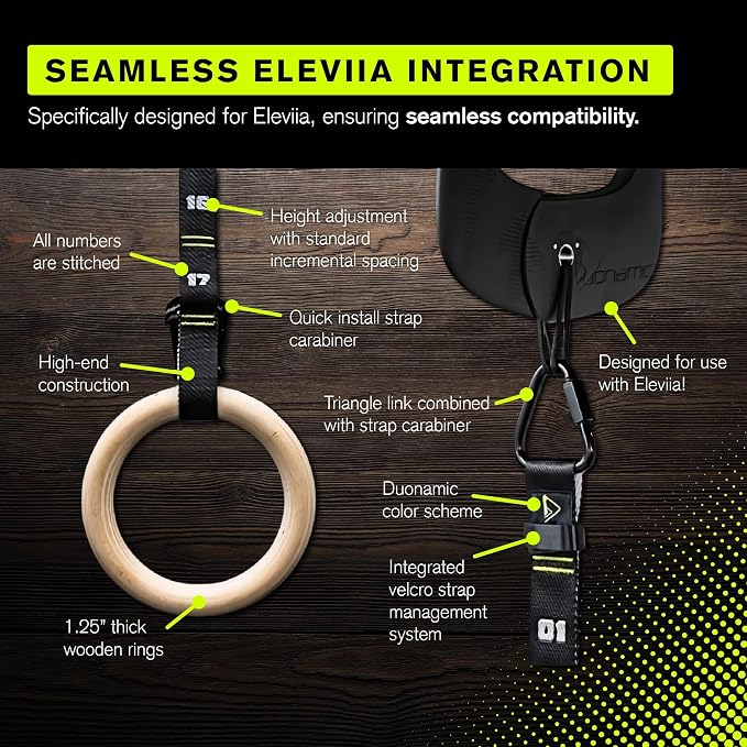 Duonamic Eleviia: Portable Doorway Pull-Up Bar – Lightweight, Travel-Ready, 250 lb Capacity