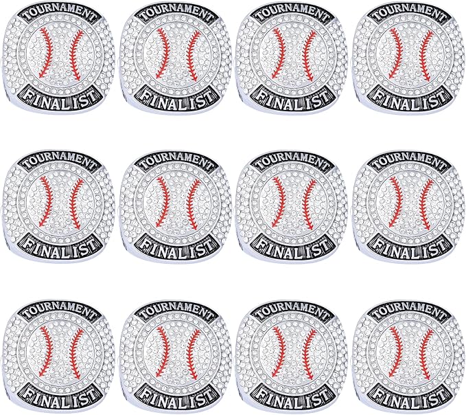 Size 7-14 Softball Baseball Championship Rings Basebll Ring Trophy Sport Ball Award Gift Winner Tournament Team