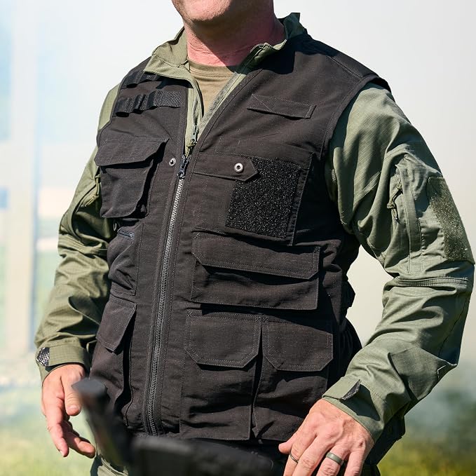 Edgetec Outdoor Utility Vest, Fishing, Hunting, Tactical Ripstop