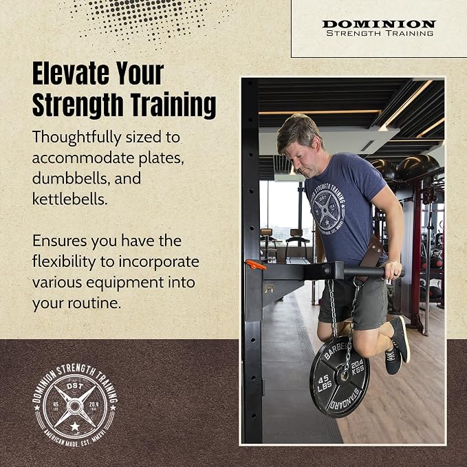 Heavy-Duty Leather Dip Belt with Steel Chain - Ultimate Accessory for Weighted Pullups, Dips, and Progressive Overload