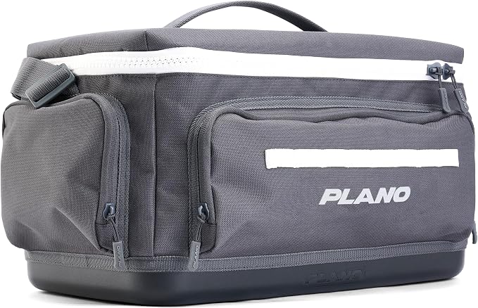 Plano Weekend 3700 Tackle Bag, Cutting-Edge Fishing Tackle Bag, Molded Waterproof Base, Spacious Storage, Die Cut Tool Sleeves, Daisy Chain Attachment Points