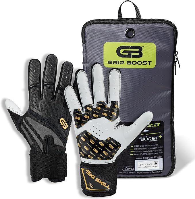 Grip Boost Big Skill 2.0 Adult Lineman Football Gloves