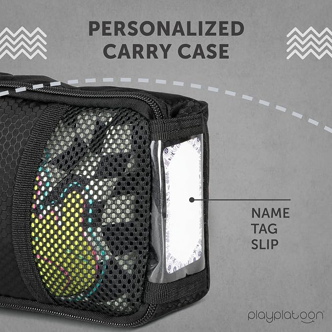 Play Platoon Cornhole Bag Carrying Bag, with 4 Separation Pouches, Black