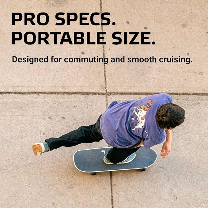 Fireball Mini Cruiser Longboard Skateboard Complete - Fully Assembled & Ready to Ride 29.5 x 8.5” Professional Maple Board - Artist Series Limited Edition Cruiser