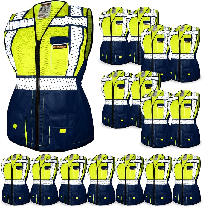 KwikSafety - Charlotte, NC - SHERIFF & SPECIALIST Class 2 & Class 3 Hi Vis ANSI OSHA Safety Vest for Women