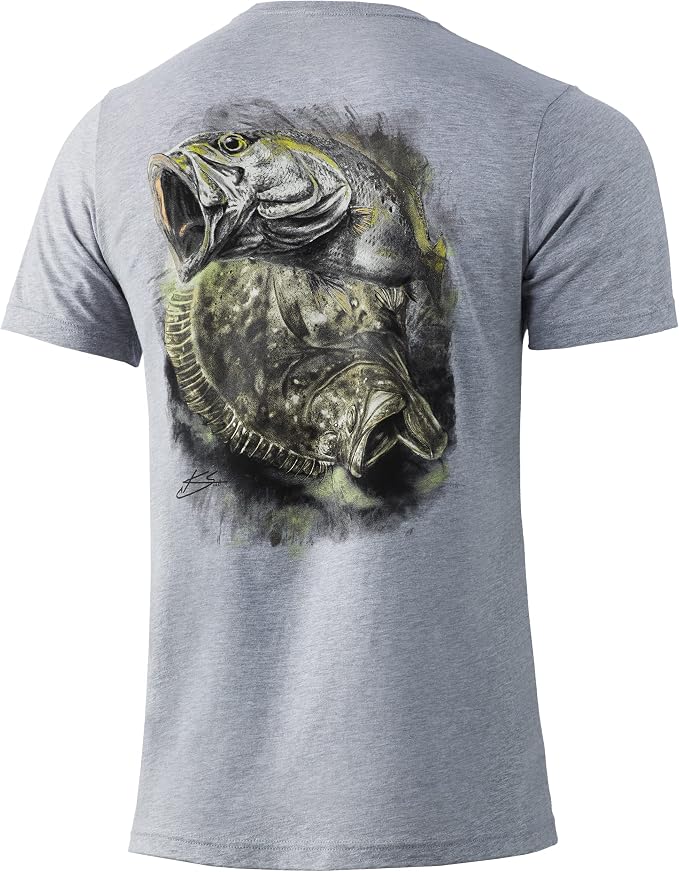 HUK Mens Performance Fishing Logo Tee, Short Sleeve T-Shirt for Men