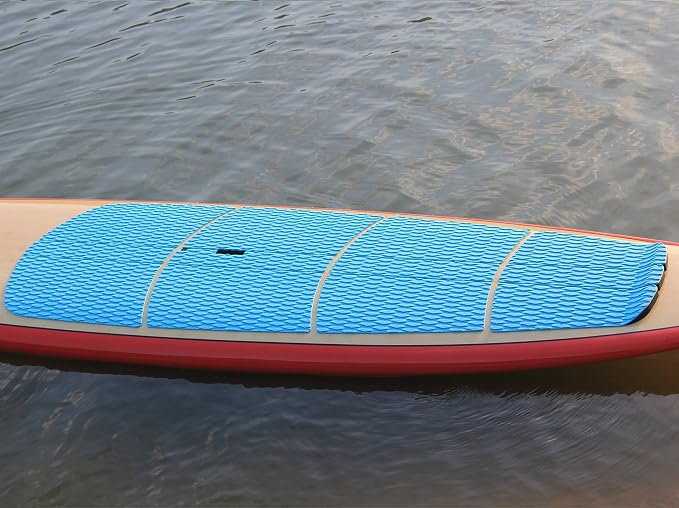 Abahub 12 Piece Surf SUP Deck Traction Pad Premium EVA with Tail Kicker for Paddleboard Longboard Surfboard Black/Blue/Gray/Navy Blue/Orange/White