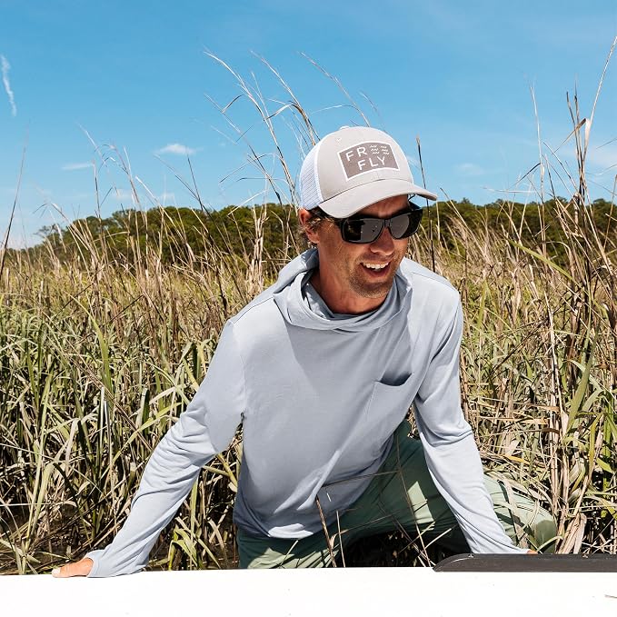 Free Fly Men's Lightweight Hoodie - UPF 20+ Sun Protection Hoodie for Men - Breathable Long Sleeve Sun Shirt for Fishing