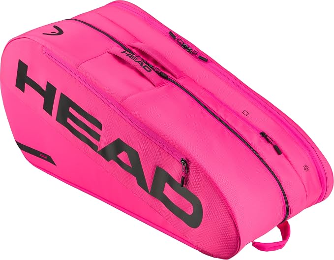 HEAD Tour Racquet Bag L (9R) Tennis Bag - Holds Up to 9 Racquets, CCT+ Climate Control Technology, 2 Main Compartments, Shoe Pocket & Backpack Carry System