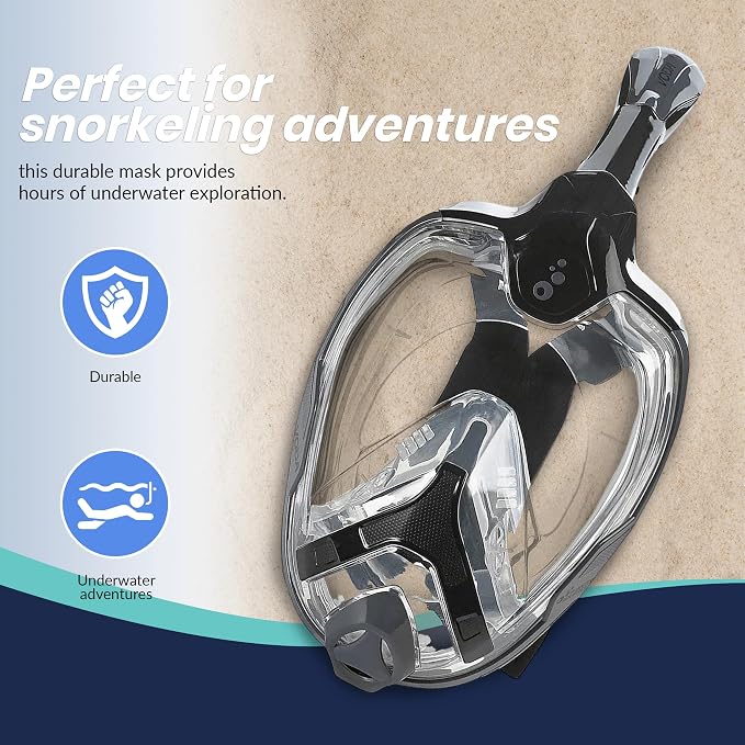 Phantom Aquatics Voda Full Face Snorkel Mask