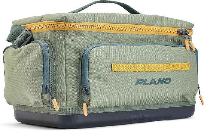 Plano Weekend 3700 Tackle Bag, Cutting-Edge Fishing Tackle Bag, Molded Waterproof Base, Spacious Storage, Die Cut Tool Sleeves, Daisy Chain Attachment Points