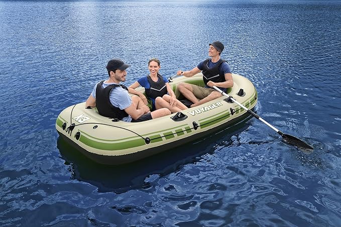 Bestway Hydro-Force Inflatable Raft Set | Inflatable Boat for Kids and Adults | Great for Ponds, Lakes, Rivers