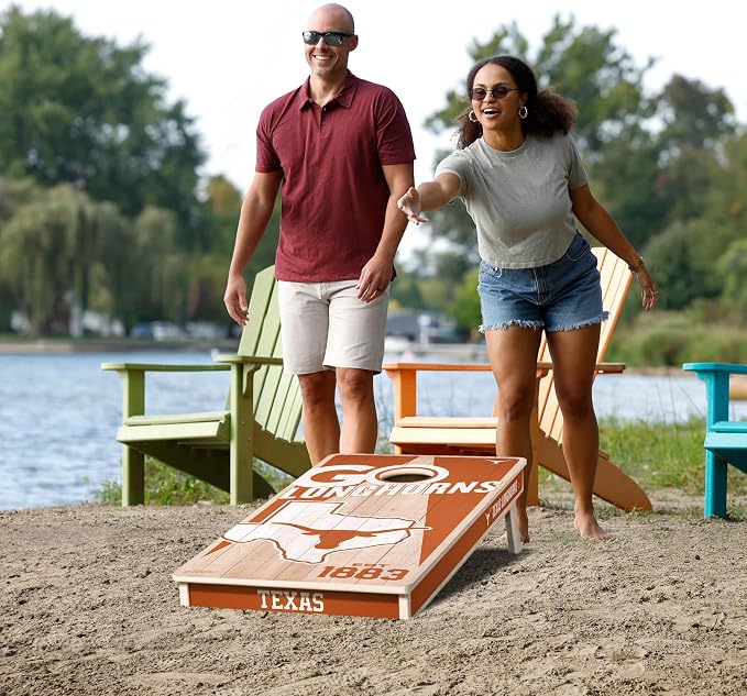 YouTheFan NCAA 2’ x 4’ Professional Wood Cornhole Game