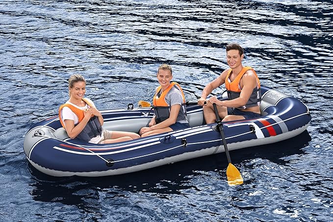 Bestway Hydro-Force Inflatable Raft Set | Inflatable Boat for Kids and Adults | Great for Ponds, Lakes, Rivers