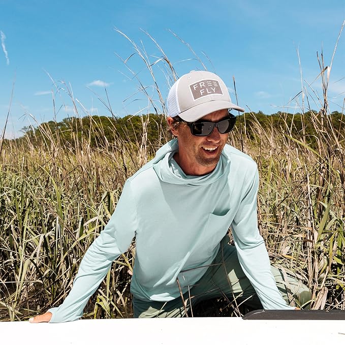 Free Fly Men's Lightweight Hoodie - UPF 20+ Sun Protection Hoodie for Men - Breathable Long Sleeve Sun Shirt for Fishing