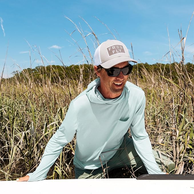Free Fly Men's Lightweight Hoodie - UPF 20+ Sun Protection Hoodie for Men - Breathable Long Sleeve Sun Shirt for Fishing