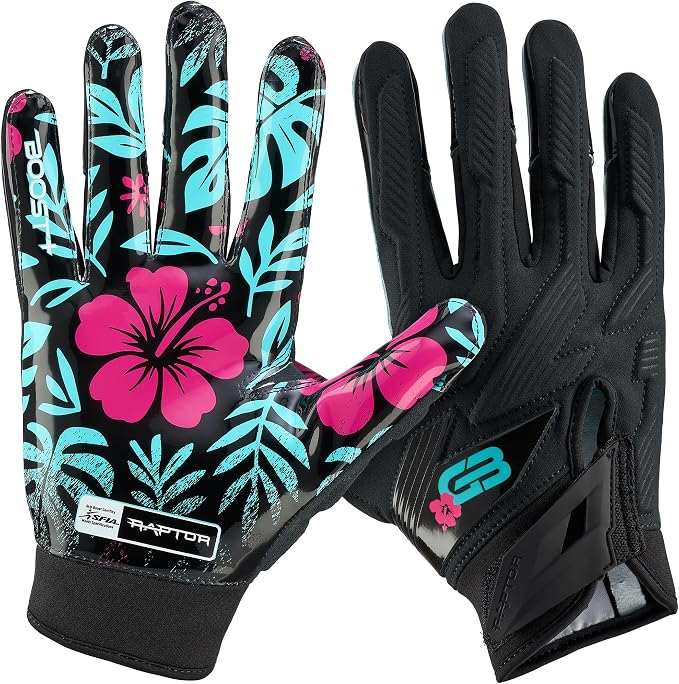 Grip Boost Football Gloves Raptor 2.0 Padded Men's Lineman Gloves with Boost Plus Grip Technology