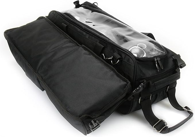 3 Ball Deluxe Bowling Tournament Roller Tote with detachable Shoe and Accessory Bag