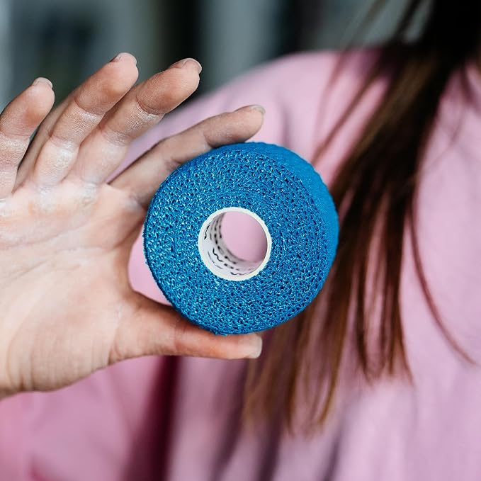 WARM BODY COLD MIND Lifting Thumb Tape for Weightlifting |1.5" x 20.6ft| - Hook Grip Tape for Gym, Powerlifting, Deadlift, Weight Lifting, Athletic Finger Wrap