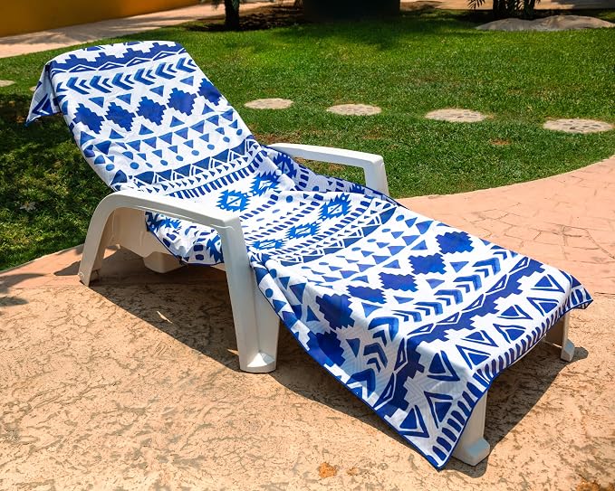 Elite Trend Quick Dry Towel Extra Large 78x35 Inch - Microfiber Beach Towel - Perfect for Beach, Travel, Swimming, Pool, Yoga, Hiking, Camping - Lightweight, Fast Drying, Compact for Adults (Aztech)