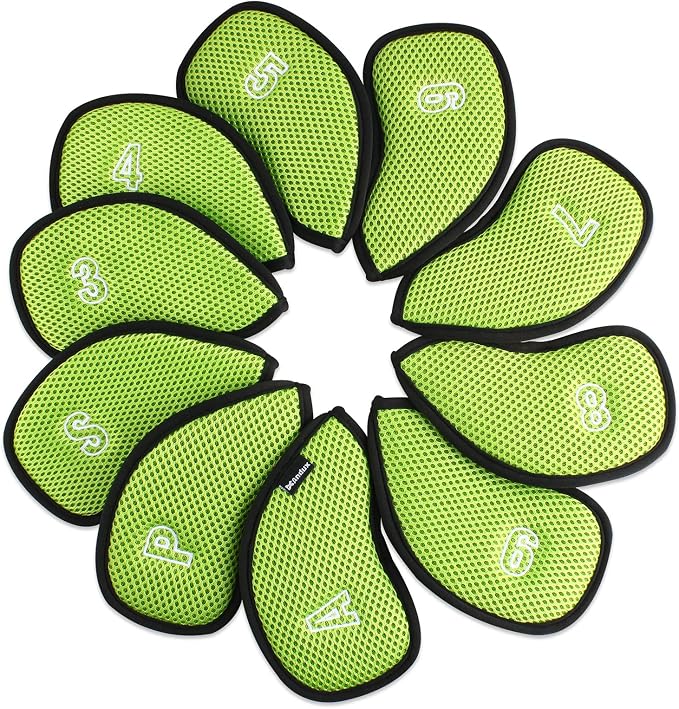 Andux Mesh Golf Iron HeadCovers with Number on Both Sides 10pcs/Set MT/S14