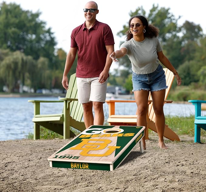 YouTheFan NCAA 2’ x 4’ Professional Wood Cornhole Game