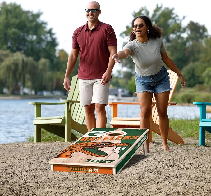 YouTheFan NCAA 2’ x 4’ Professional Wood Cornhole Game