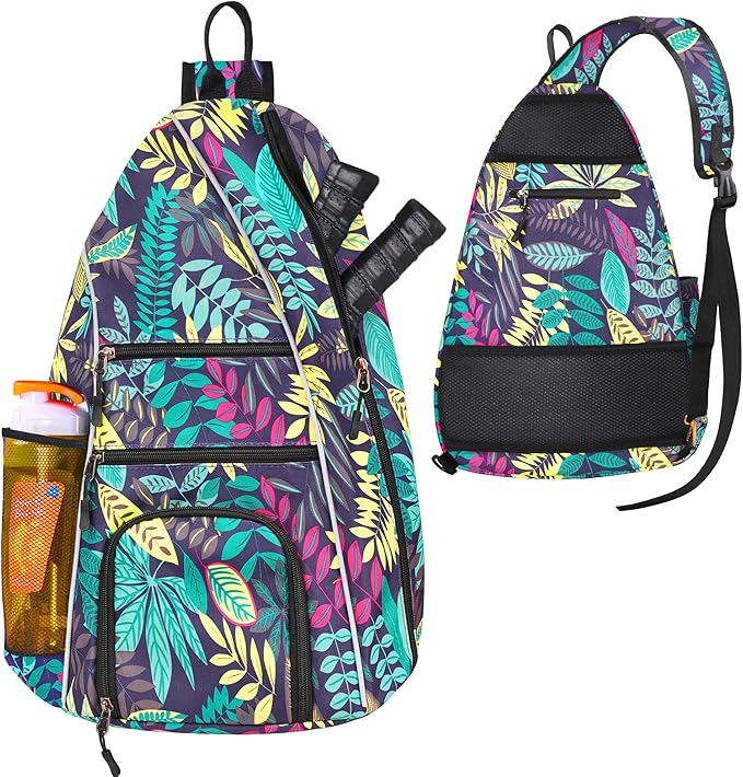 Pickleball Bag - Pickleball Bags for Women Men - Pickleball Backpack - Travel Pickleball Paddle Case, Pickle Ball Bag for Pickleball Paddle Tennis Racket, Protable Pickleball Sling Bag