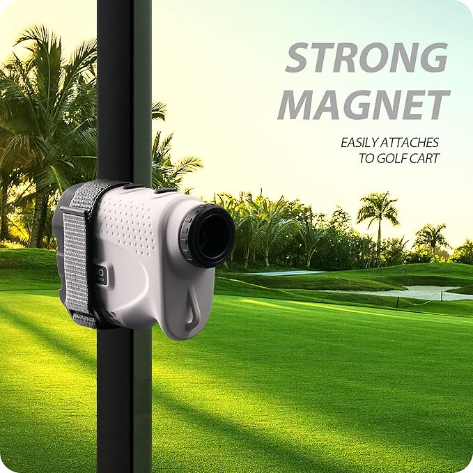 Gogogo Sport Vpro GS24B Laser Rangefinder & Universal Adjustable Magnetic Holder Mount Strap