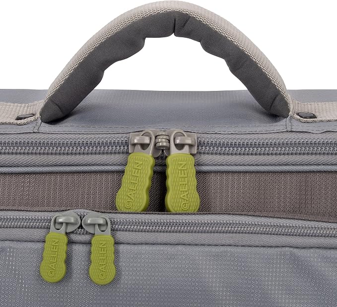Allen Company Cottonwood Fly Fishing Rod & Gear Bag Case, Hold up to 4 Fishing Rods, Heavy-Duty Honeycomb Frame - Gray/Lime or Olive Green