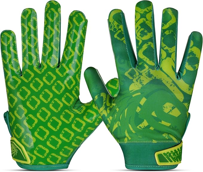 GripMax Youth Football Gloves | Football Gloves Youth & Mens Football Gloves | Sticky Football Gloves for Wide Receiver | Breathable Football Receiver Gloves All Weather