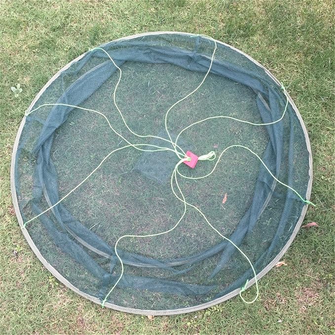 Foldable Fish Catching Net, Hand Cast Cage for Shrimp and Crab