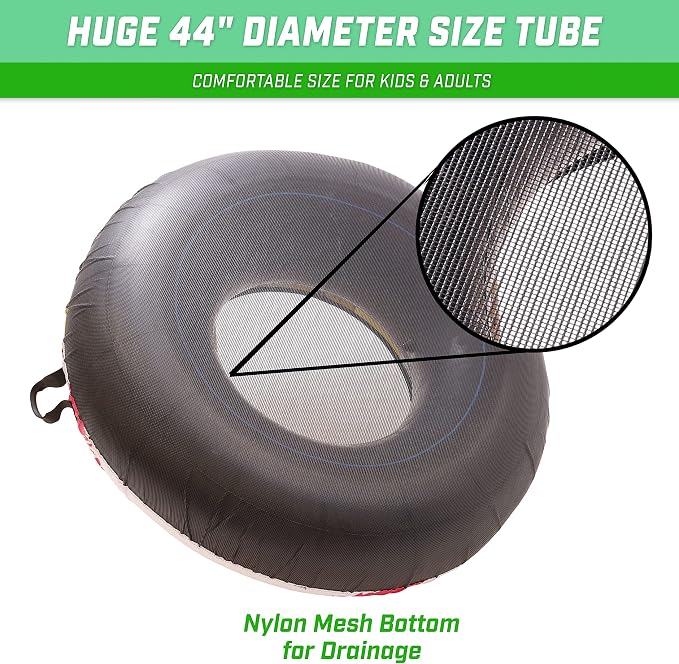 GoSports 44 Inch Heavy-Duty River Tube with Premium Canvas Cover - Commercial Grade River Tube - Stars & Stripes