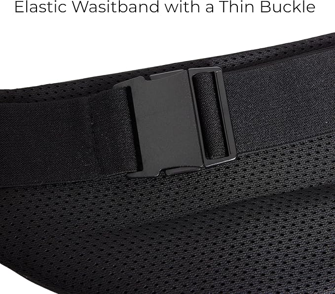 Vooray Men & Women Active Fanny Pack – Adjustable For Running, Biking & Hiking Matte Black