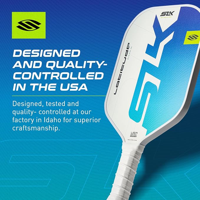 Selkirk Sport SLK Latitude 13mm Pickleball Paddle | Graphite Face with SpinFlex Surface & SX4 Polymer Core | Lightweight Pickleball Paddles for Men & Women | Control, Spin & Power