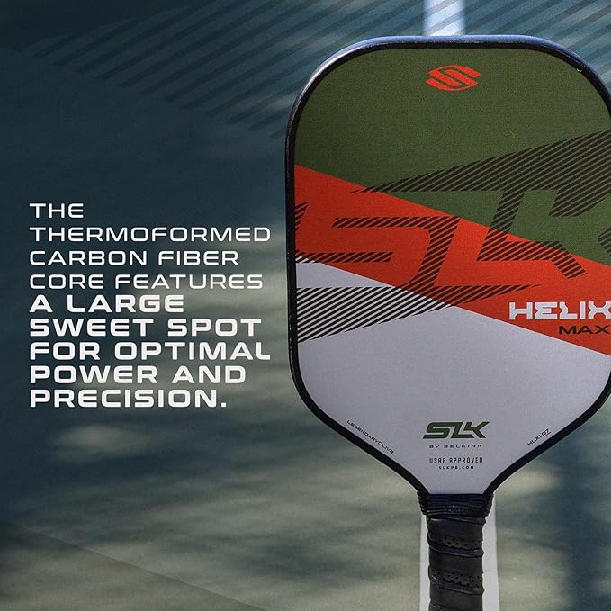 Selkirk Sport SLK Helix Pro Pickleball Paddle | Thermoformed Carbon Fiber Pickleball Paddles with Carbon Fiber & Fiberglass Hybrid Face | Unmatched Control
