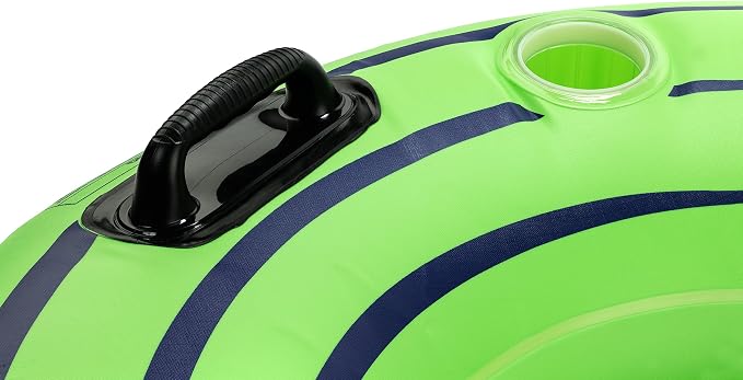 Tube Pro Green 44" Premium River Tube with Cupholder- Heavy Duty, Commercial Grade