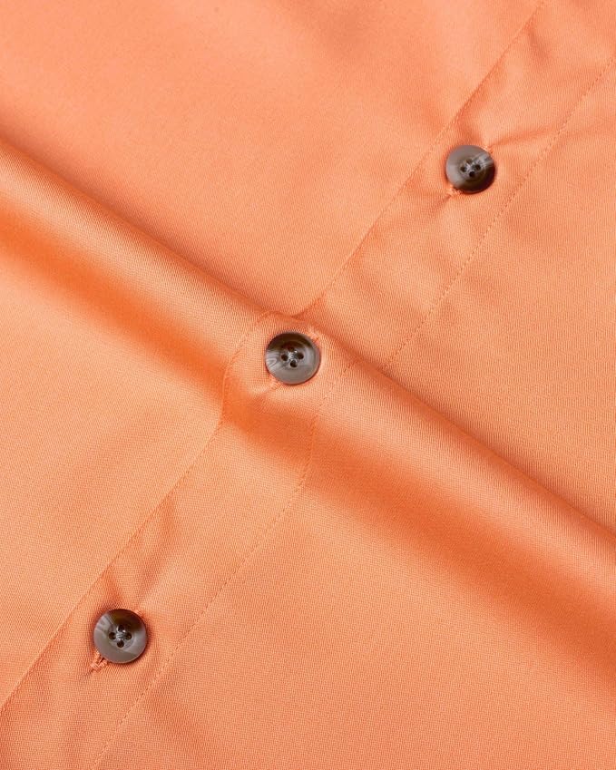 Alimens & Gentle Short Sleeve Fishing Shirt Wicking Fabric Sun Protection Casual Button Down Shirts