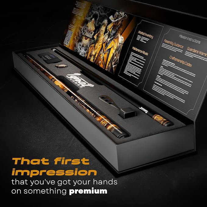 IgnatGames Premium Pool Cue Stick – 58" 2-Piece, Canadian Maple Cue with 12.5mm AirStrike Shaft, Premium Case & Accessories
