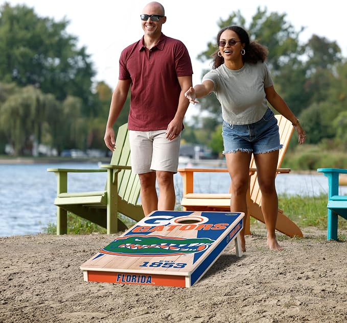 YouTheFan NCAA 2’ x 4’ Professional Wood Cornhole Game