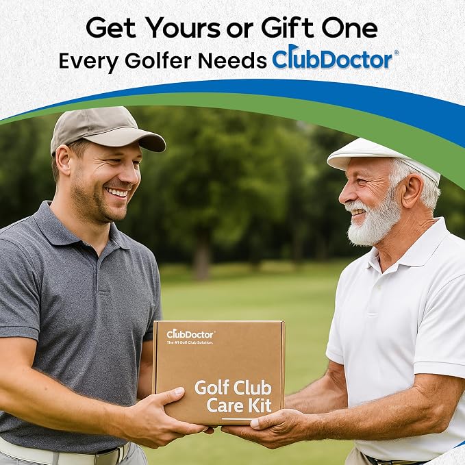 Club Doctor Golf Club Care Kit – Clean, Polish, and Restore Irons, Drivers, Putters – Scratch, Scuff, Rust Remover – Complete Golf Club Maintenance Kit with Grip Cleaner, Club Cleaner, and Polish