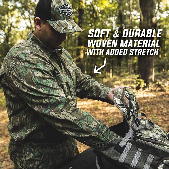 Mossy Oak unisex-adult mens Men's Long Sleeve Camo Hunting Shirts Cotton Mill
