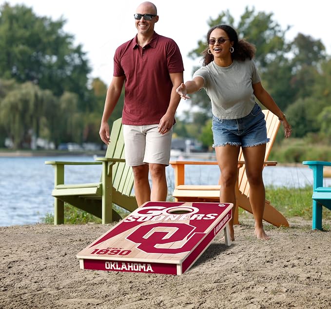 YouTheFan NCAA 2’ x 4’ Professional Wood Cornhole Game