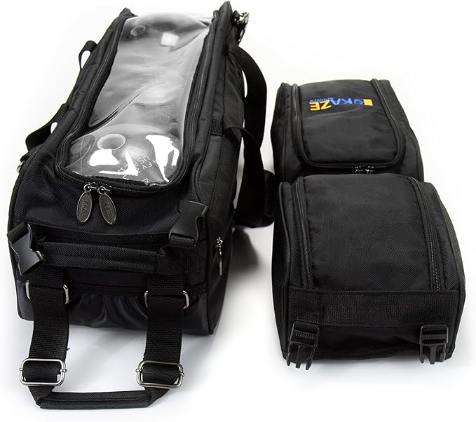 3 Ball Deluxe Bowling Tournament Roller Tote with detachable Shoe and Accessory Bag