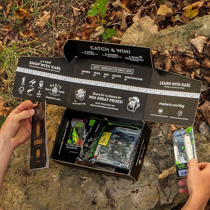 Catch Co Mystery Tackle Box Panfish & Trout Fishing Kit | Panfish, Trout, Perch, Sunfish, Bluegill, Fishing Gift, Fishing Gifts for Men, Lures, Baits