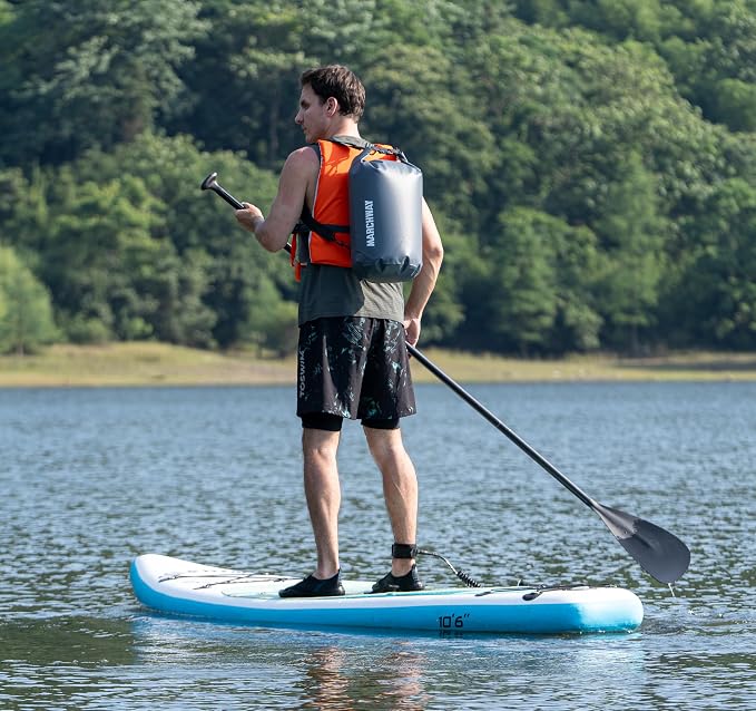 MARCHWAY Floating Waterproof Dry Bag Backpack 5L/10L/20L/30L/40L, Roll Top Sack Keeps Gear Dry for Kayaking, Rafting, Boating, Swimming, Camping, Hiking, Beach, Fishing