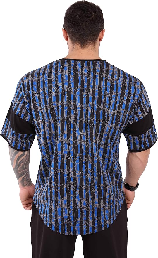 Men's T-Shirt Oversize | Bodybuilding and Fitness Workout Rag Top, Cotton Active Wear Shirt