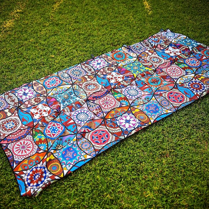 Elite Trend Quick Dry Towel Extra Large 78x35 Inch - Microfiber Beach Towel - Perfect for Beach, Travel, Swimming, Pool, Yoga, Hiking, Camping - Lightweight, Fast Drying, Compact for Adults (Mandala)