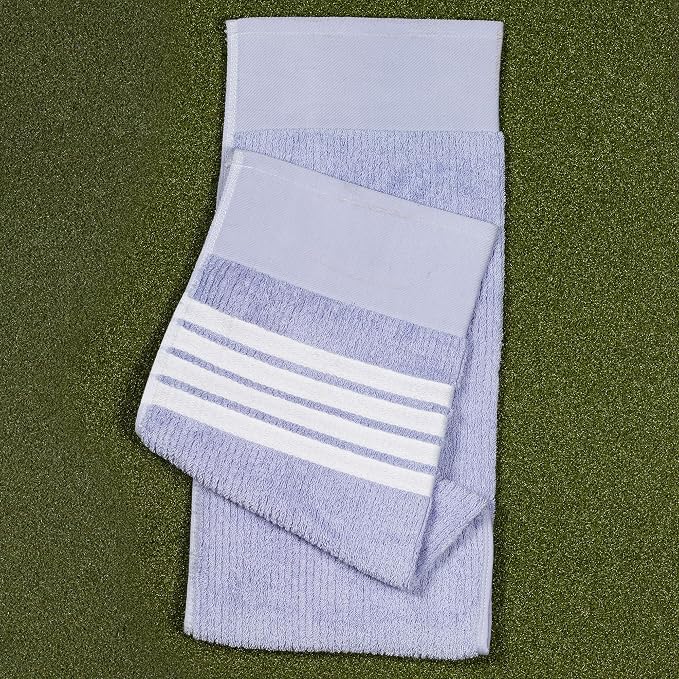 The Tour Towel | Large Golf Caddy Towel Terry Cloth, Absorbent 19" x 44", Center Cut, Perfect Hang Golf Cart Accessory and Golf Bag, Multiple Colors