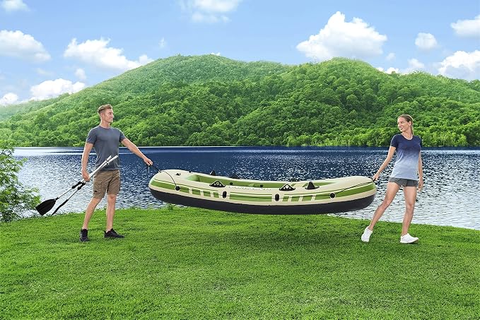 Bestway Hydro-Force Inflatable Raft Set | Inflatable Boat for Kids and Adults | Great for Ponds, Lakes, Rivers